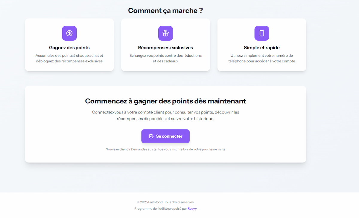Page d'accueil commerce 2