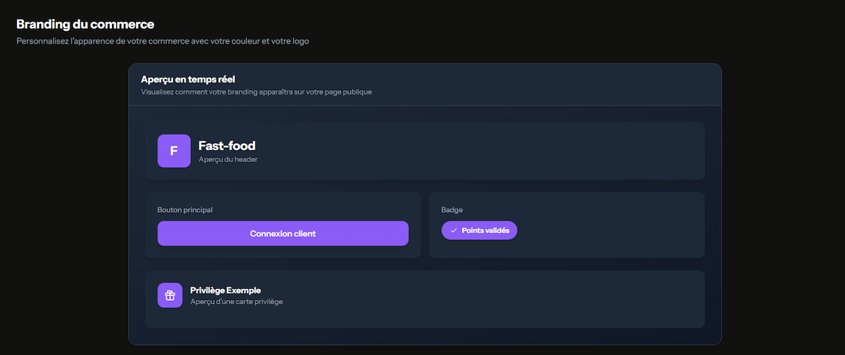 Personnalisation Admin